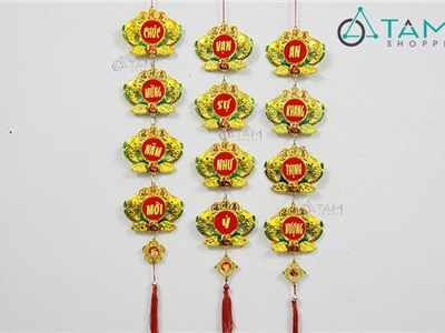 Dây treo Tết Cá chép vàng số 46 (70cm)